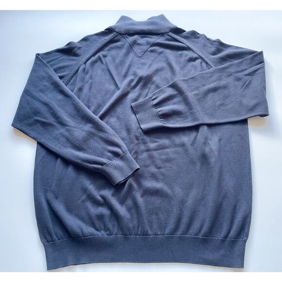 Men’s Navy Blue Lacoste Quarter Zip Sweater Size 8 or 3X - Picture 5 of 7